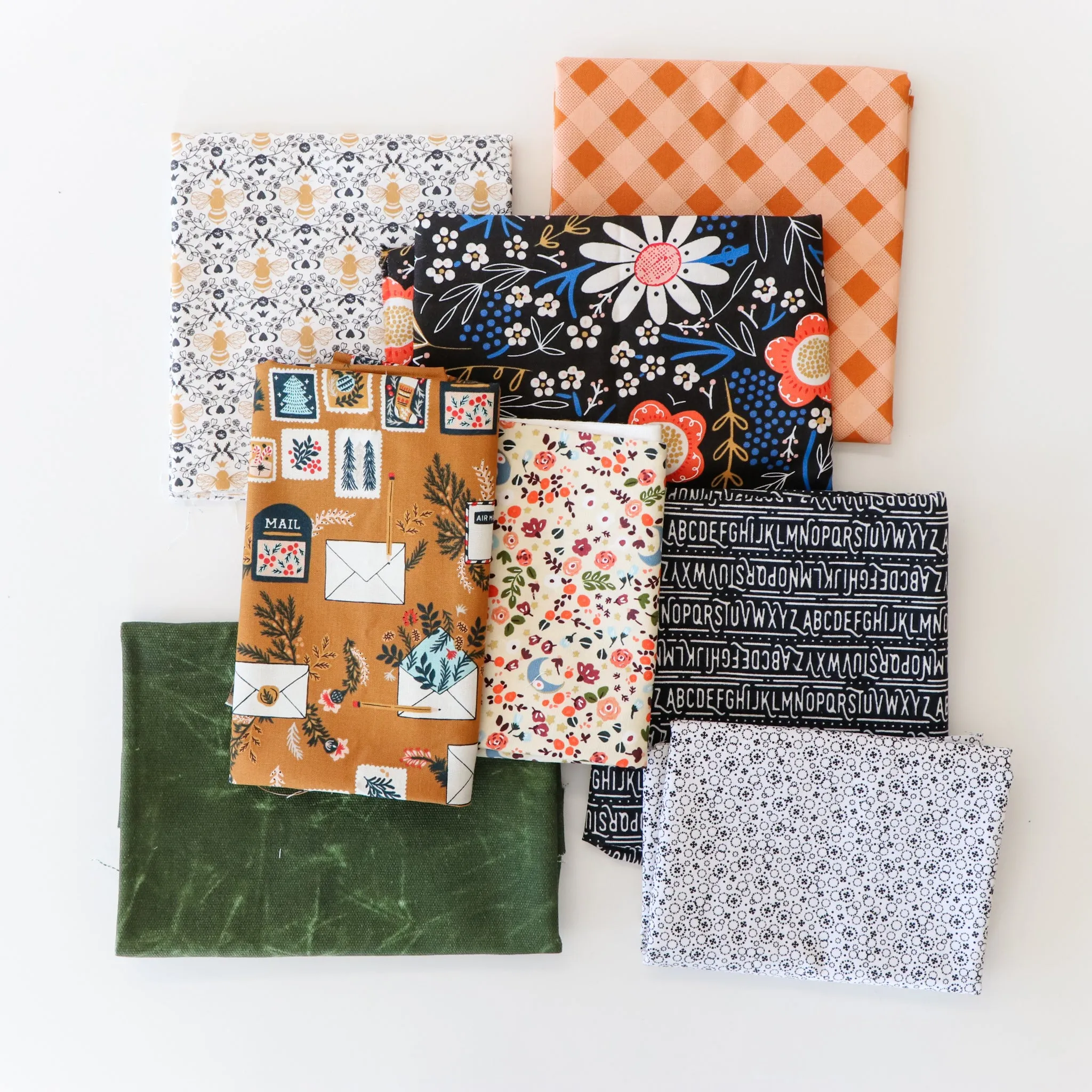GRAB BAG 1 Pound of Cotton/Canvas Scraps