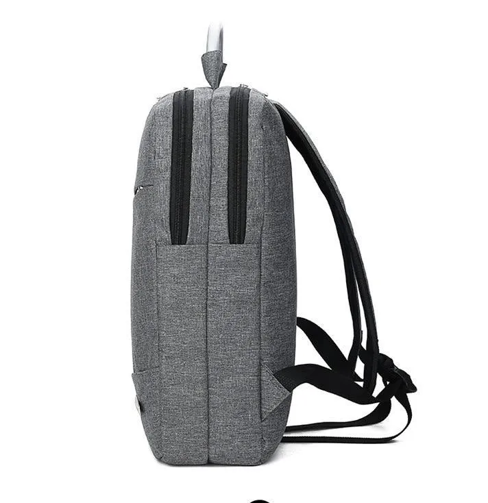 Grey Mens Womens Laptop Business Backpack 4232
