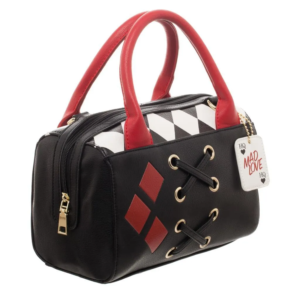 Haryley Quinn Diamond Mini Satchel Bag Handbag