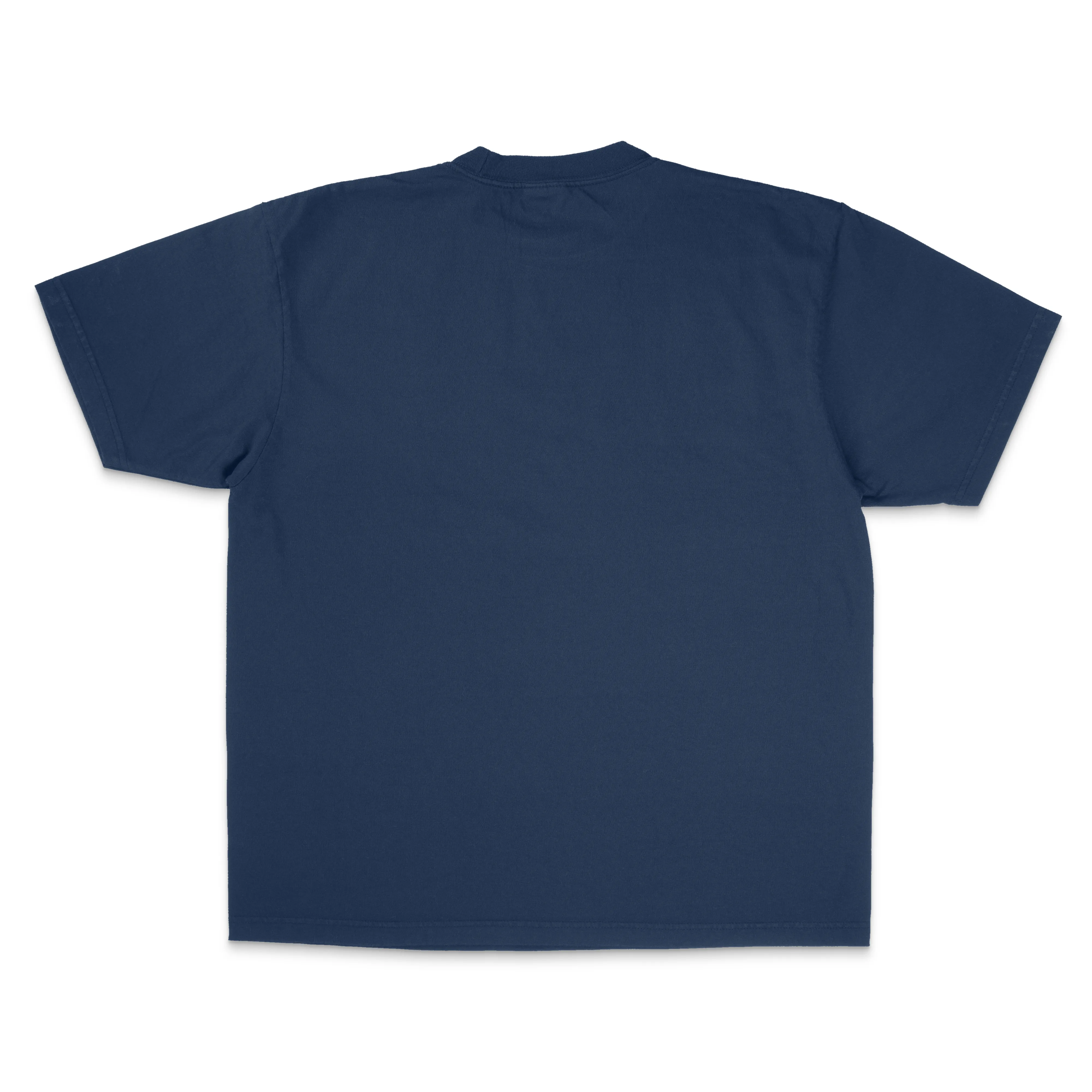 Heavyweight Garment Dye Short Sleeve Tee - Navy Blue