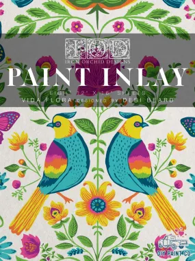 IOD Vida Flora Paint Inlay - Iron Orchid Designs