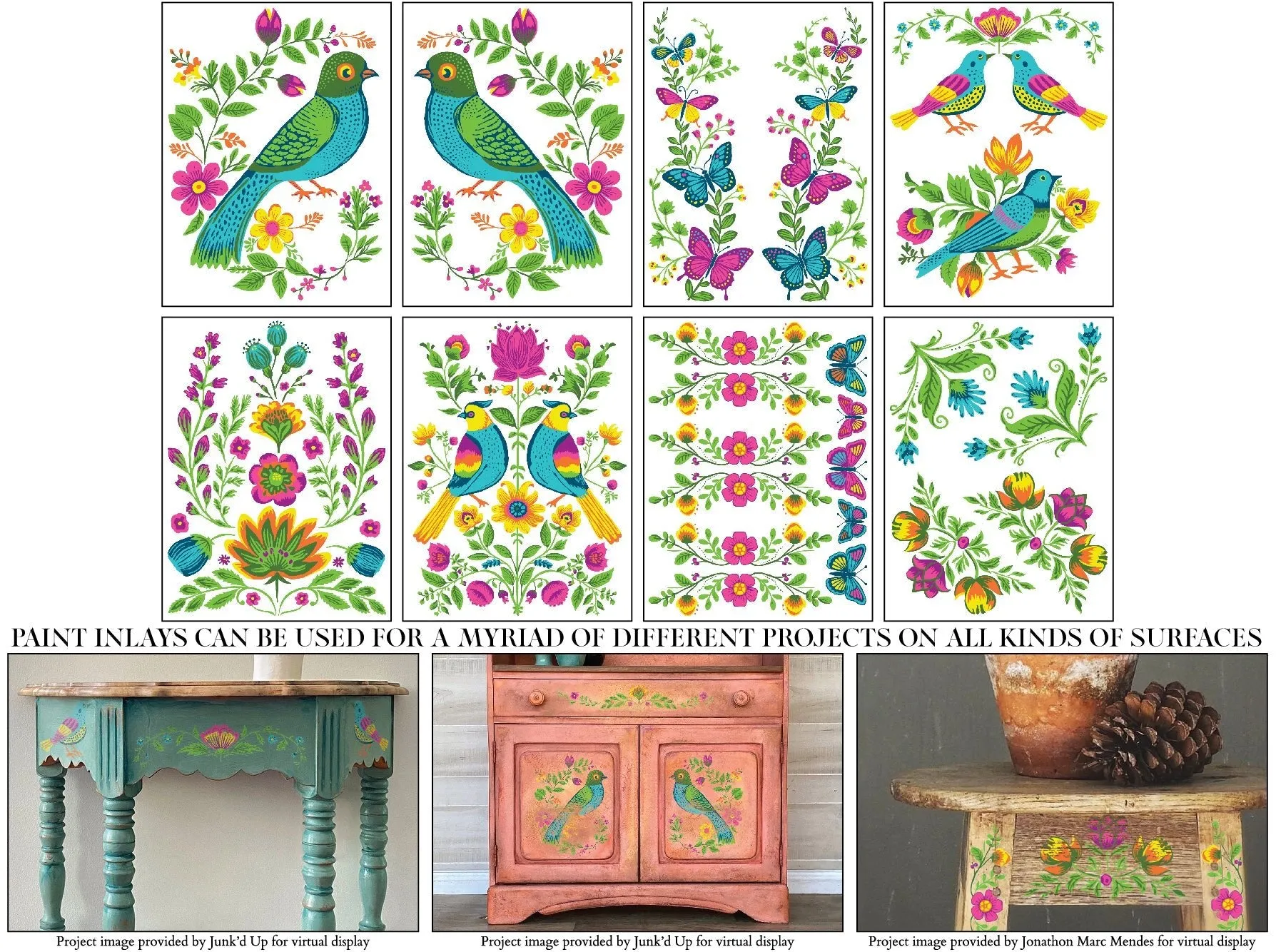 IOD Vida Flora Paint Inlay - Iron Orchid Designs