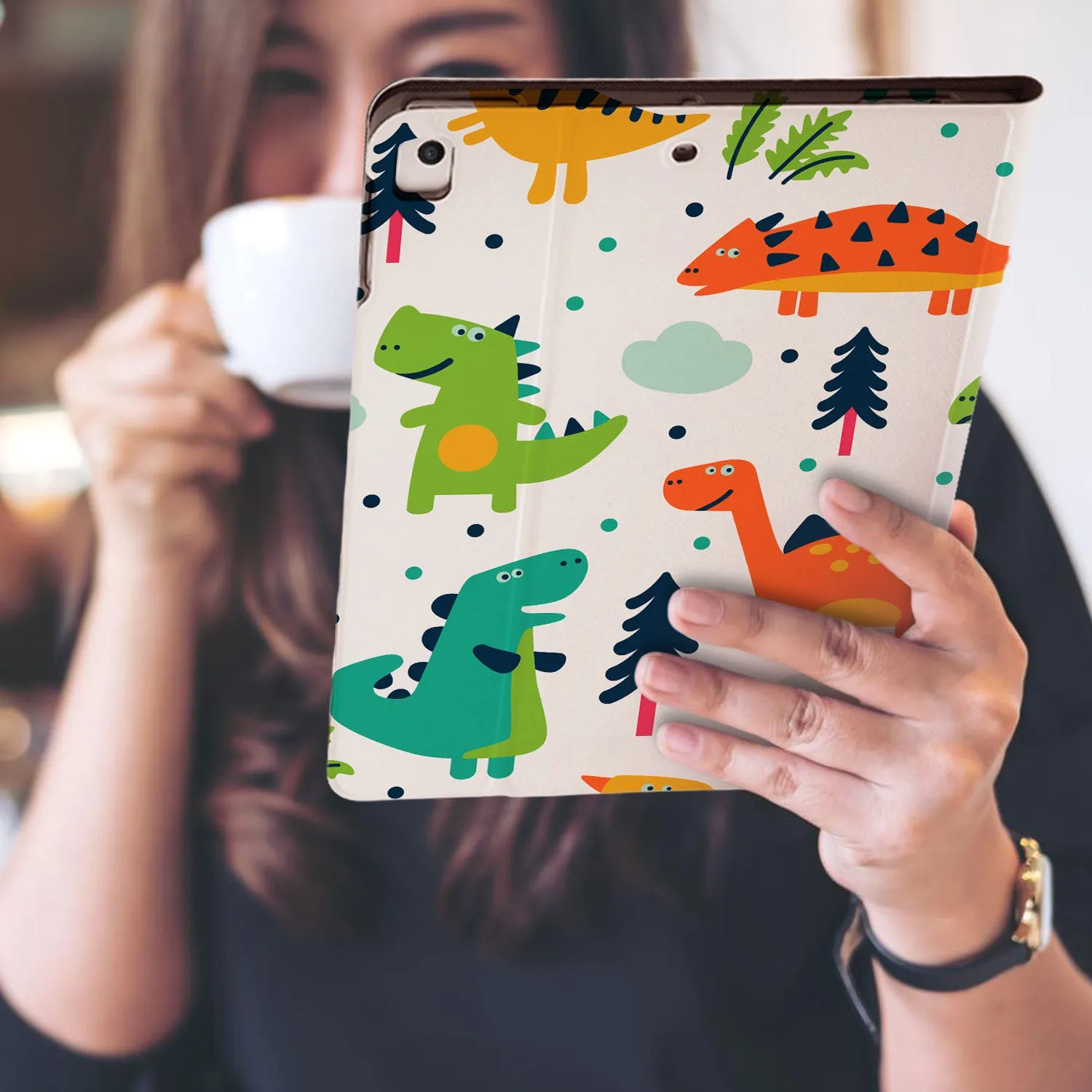 iPad Folio Case - Dinosaur