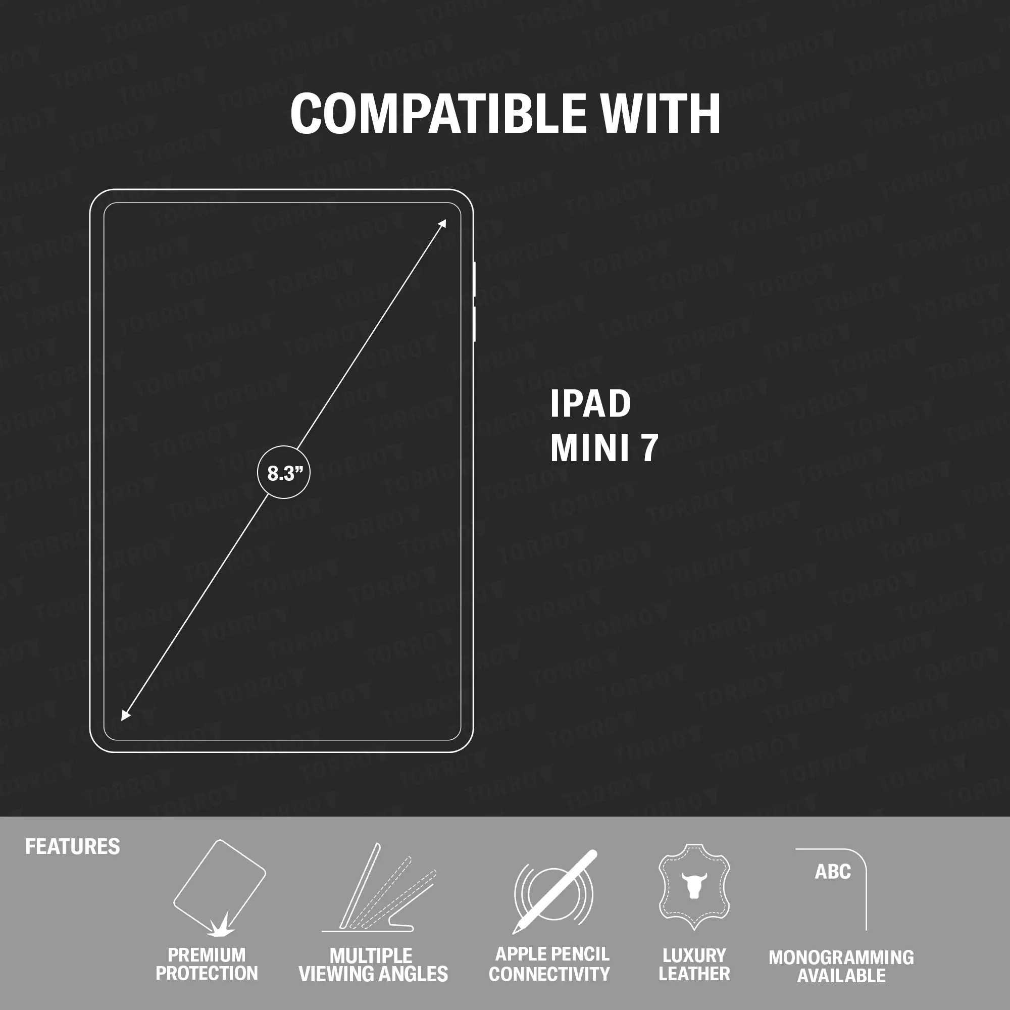iPad Mini 7 Leather Case (7th Gen, 2024)
