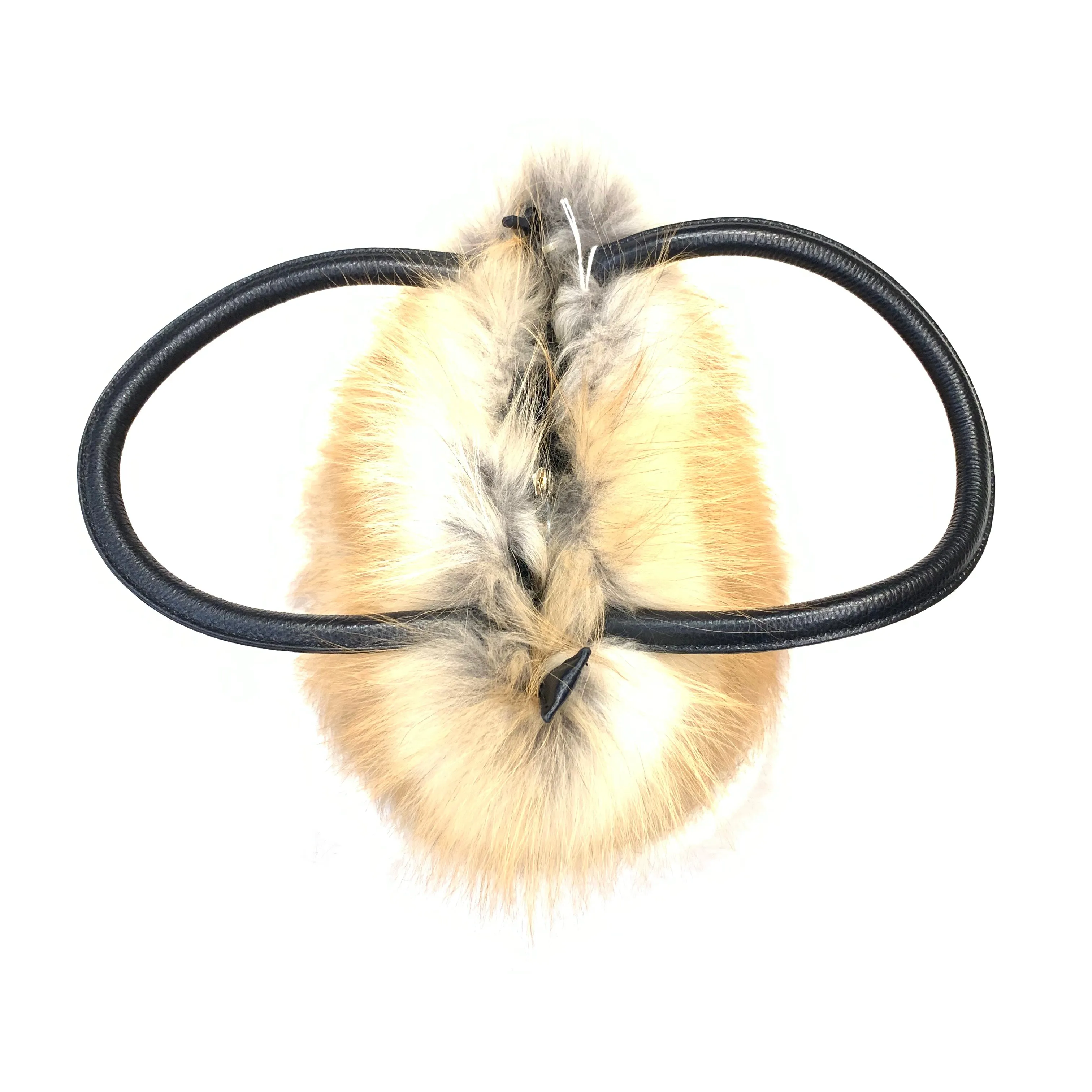 Kashani Ladies Red Fox Fur Handbag