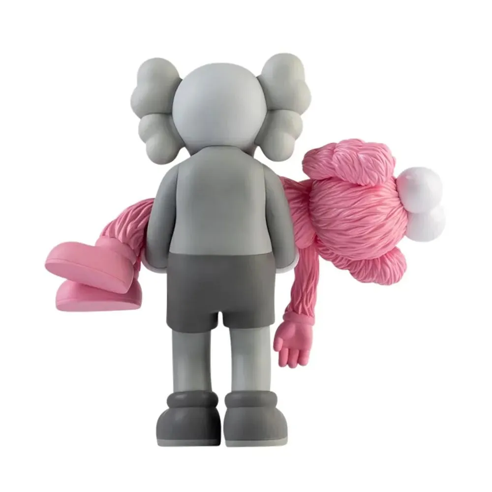 Kaws Gone Companion and BFF Figure, Grey/Pink