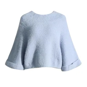 Knitting Sweater For Women Round Neck Long Sleeve Minimalist Loose Casual Sweater Female Fahion Clothing