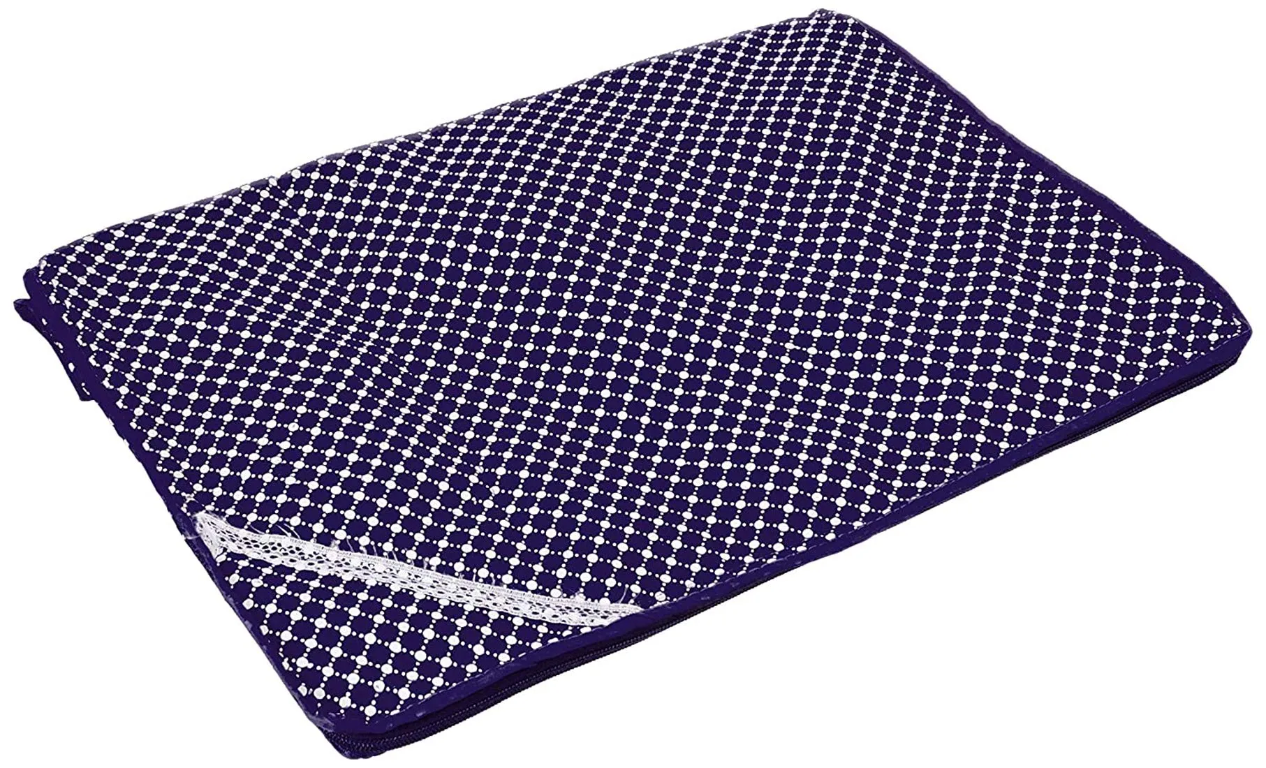 Kuber Industries Hathkadi 9 Piece Cotton Saree Cover, Blue