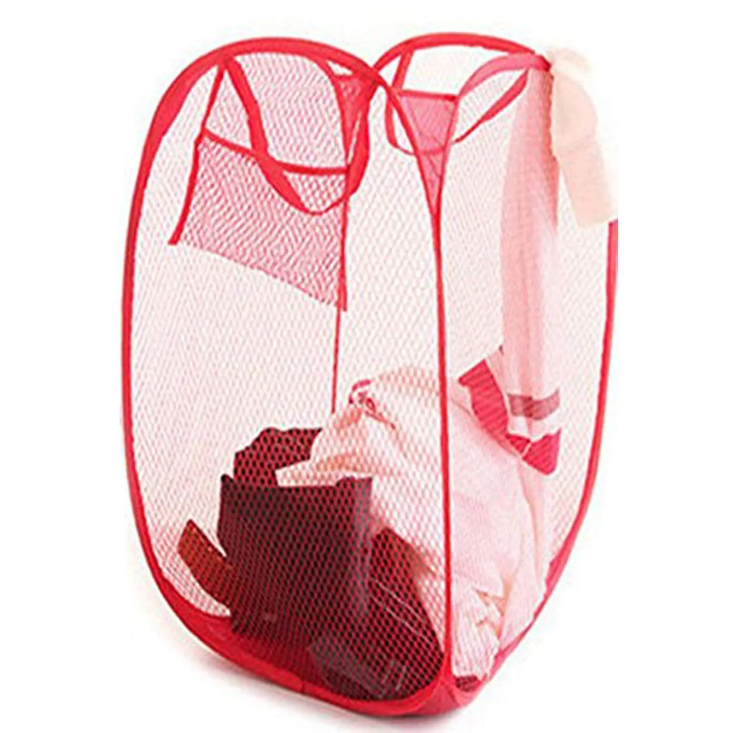 Kuber Industries Nylon 3 Piece Mesh Laundry Basket, 20Ltr (Multi)-CTKTC26042