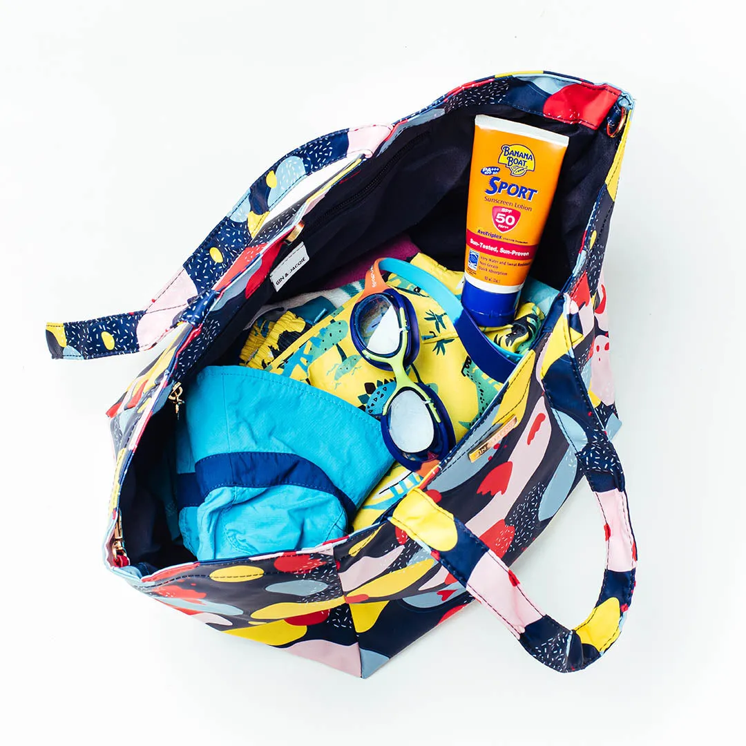 Lara Blue Lightweight Tote Bag