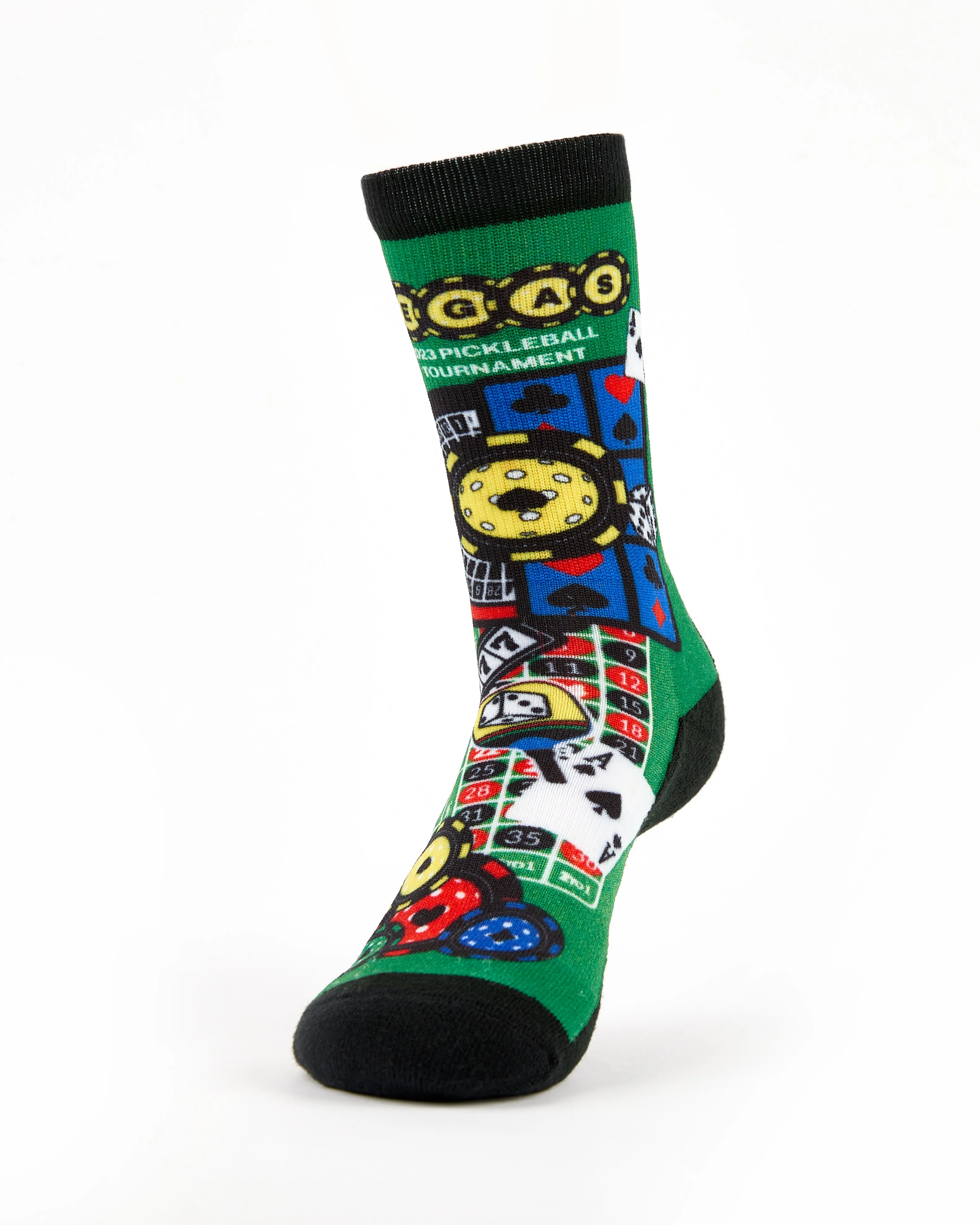 Las Vegas Limited Edition Men's Pickleball Light Cushion Crew Socks