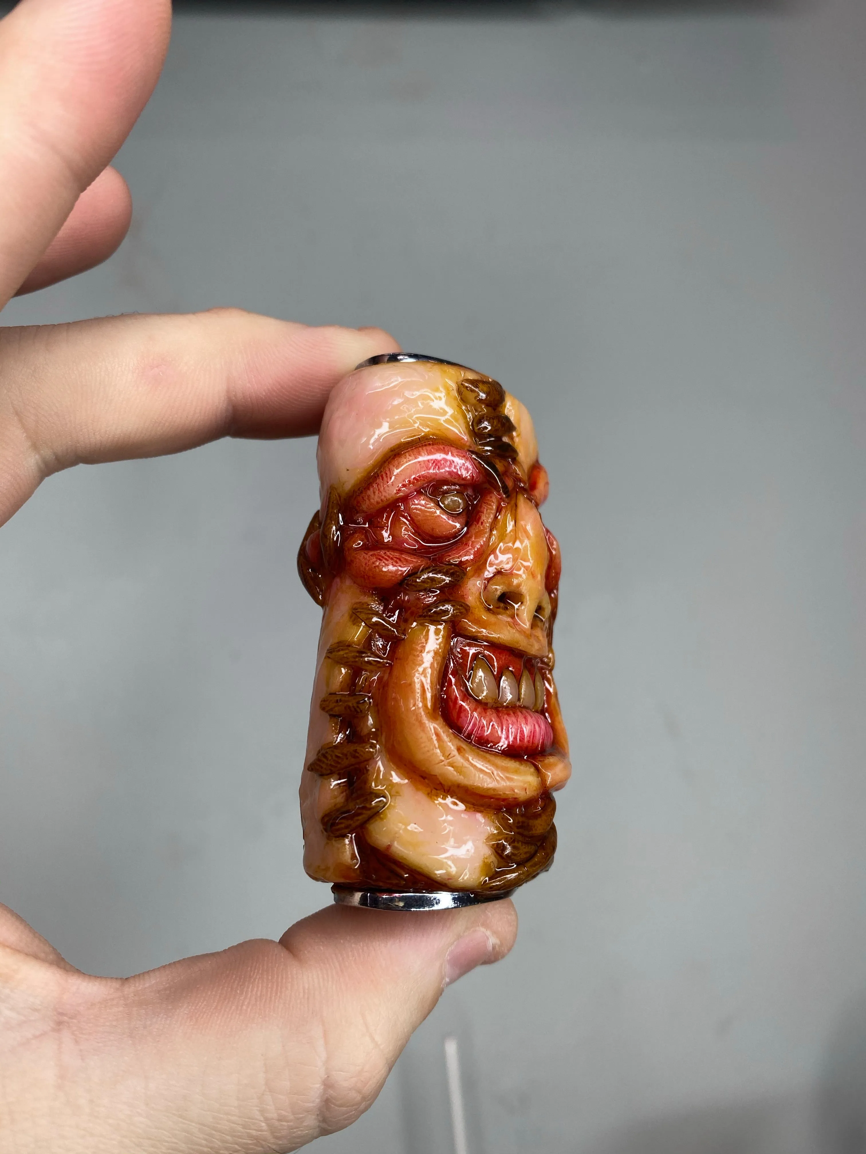 Leather face: Lighter Sleeve