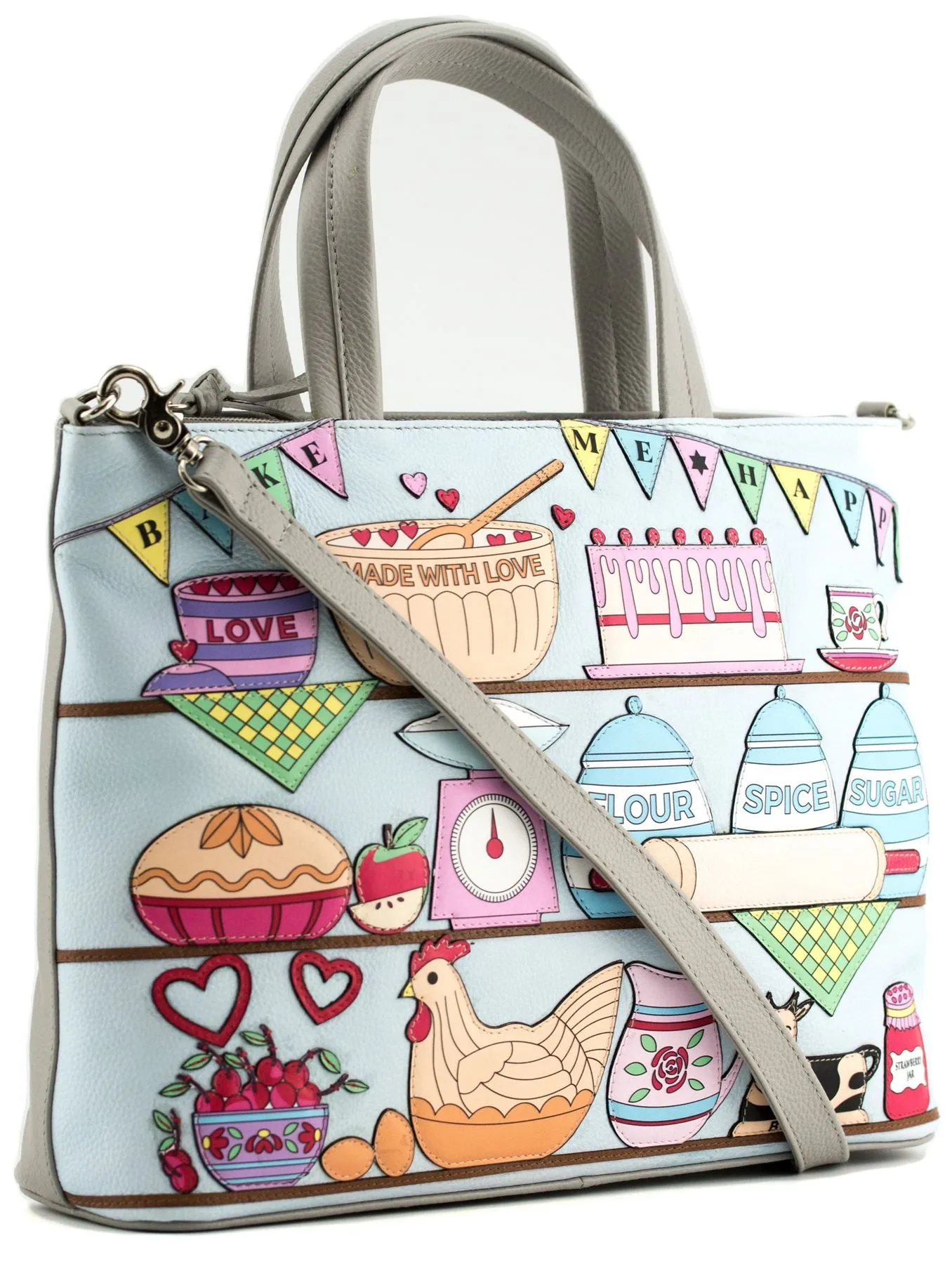 Mala Leather Bake Me Happy Collection Leather Grab/Shoulder Bag 7356_19
