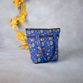 Medium Size Handbag Blue Colour Instrument Design.