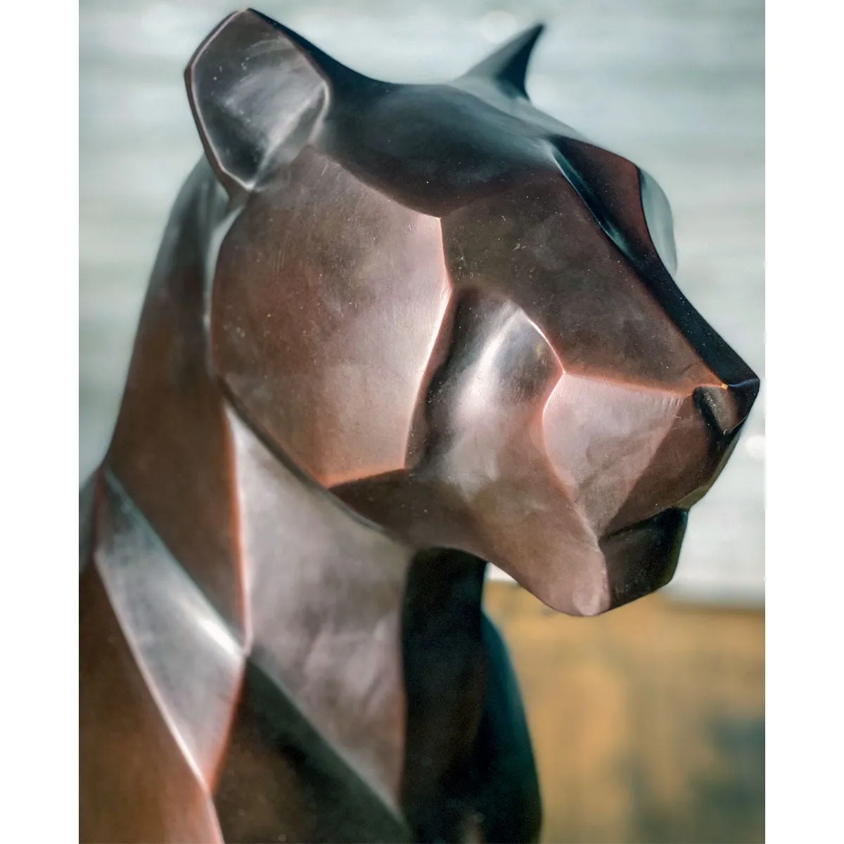 Modern Mountain Lion Statues