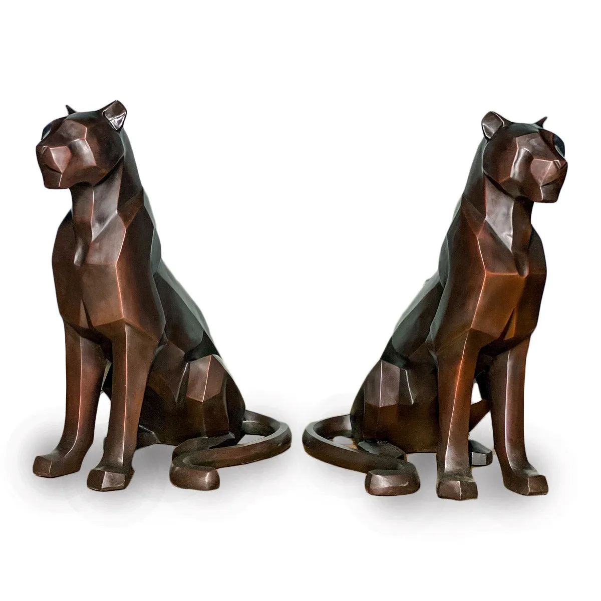 Modern Mountain Lion Statues