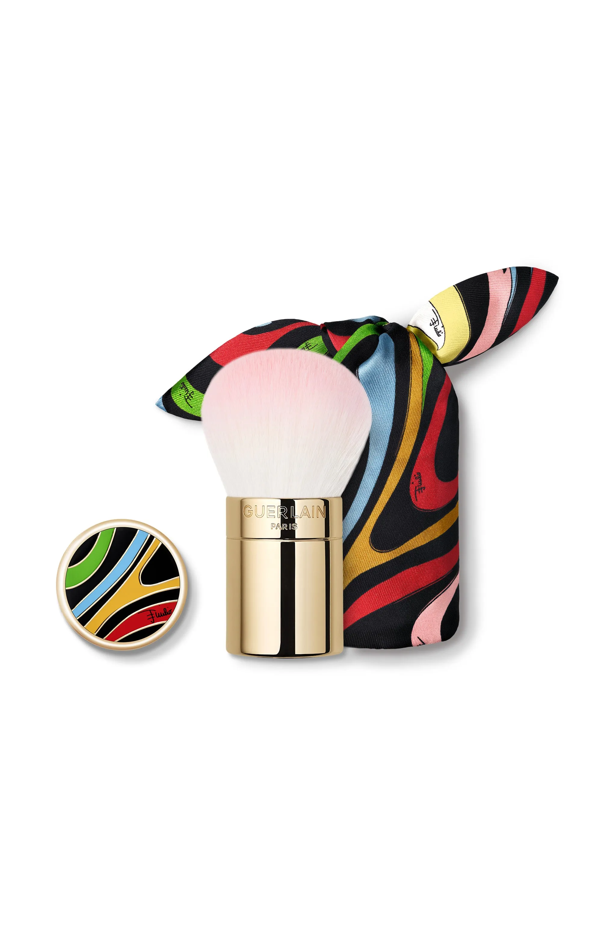 Météorites Marmo Swirl Powder Brush and Pouch