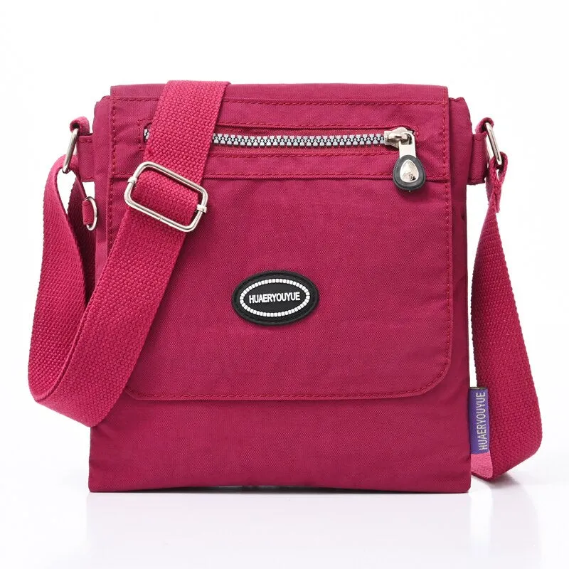 Multifunction Messenger Bag Waterproof Nylon Shoulder Bags For Women Casual Clutch Purse Pocket Bags Ladies Small Crossbody Bags