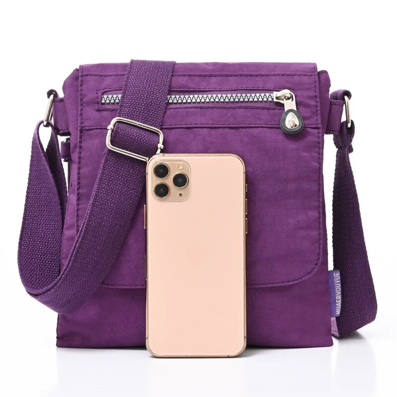 Multifunction Messenger Bag Waterproof Nylon Shoulder Bags For Women Casual Clutch Purse Pocket Bags Ladies Small Crossbody Bags