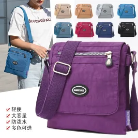 Multifunction Messenger Bag Waterproof Nylon Shoulder Bags For Women Casual Clutch Purse Pocket Bags Ladies Small Crossbody Bags