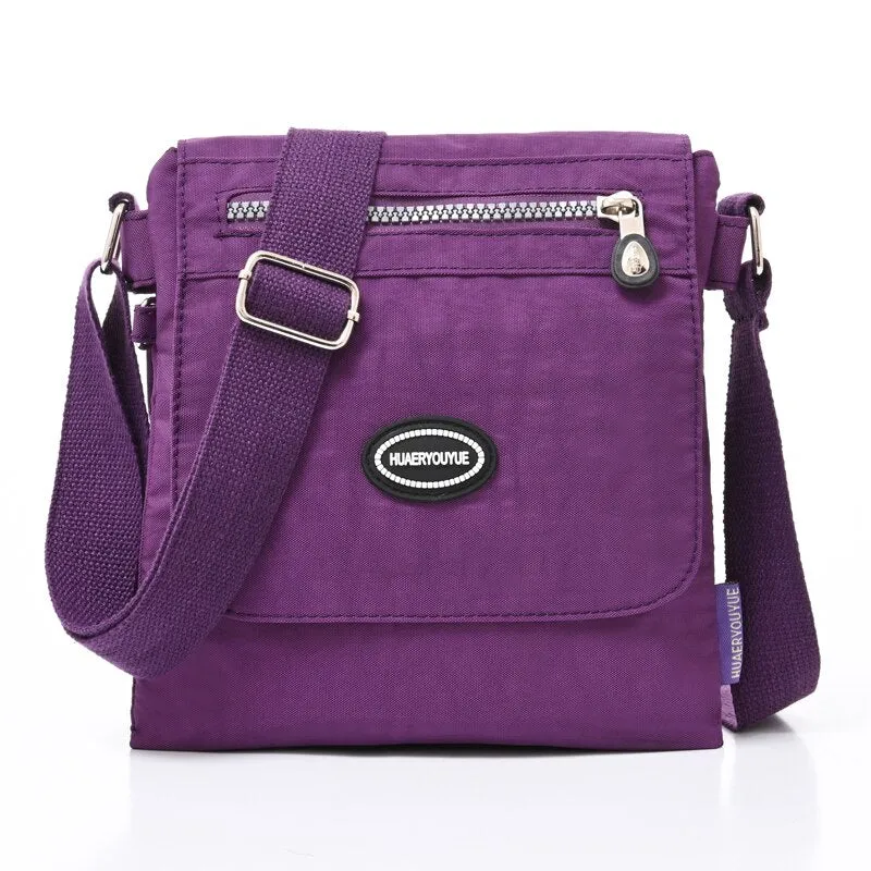 Multifunction Messenger Bag Waterproof Nylon Shoulder Bags For Women Casual Clutch Purse Pocket Bags Ladies Small Crossbody Bags