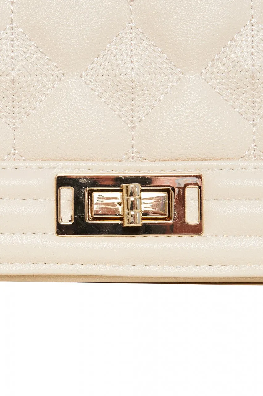 Nude Mini Quilted Handbag