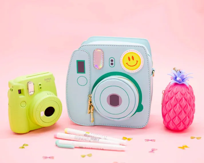 Oh Snap Instant Camera Handbag-Minty Blue