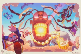 Once Upon A Time In Utopia Giclee Print by Rhymezlikedimez- Robin Velghe