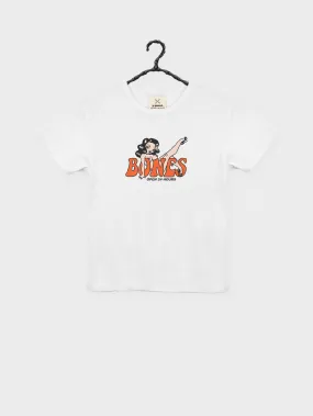 Open 24 Hours Baby Tee - Vintage White