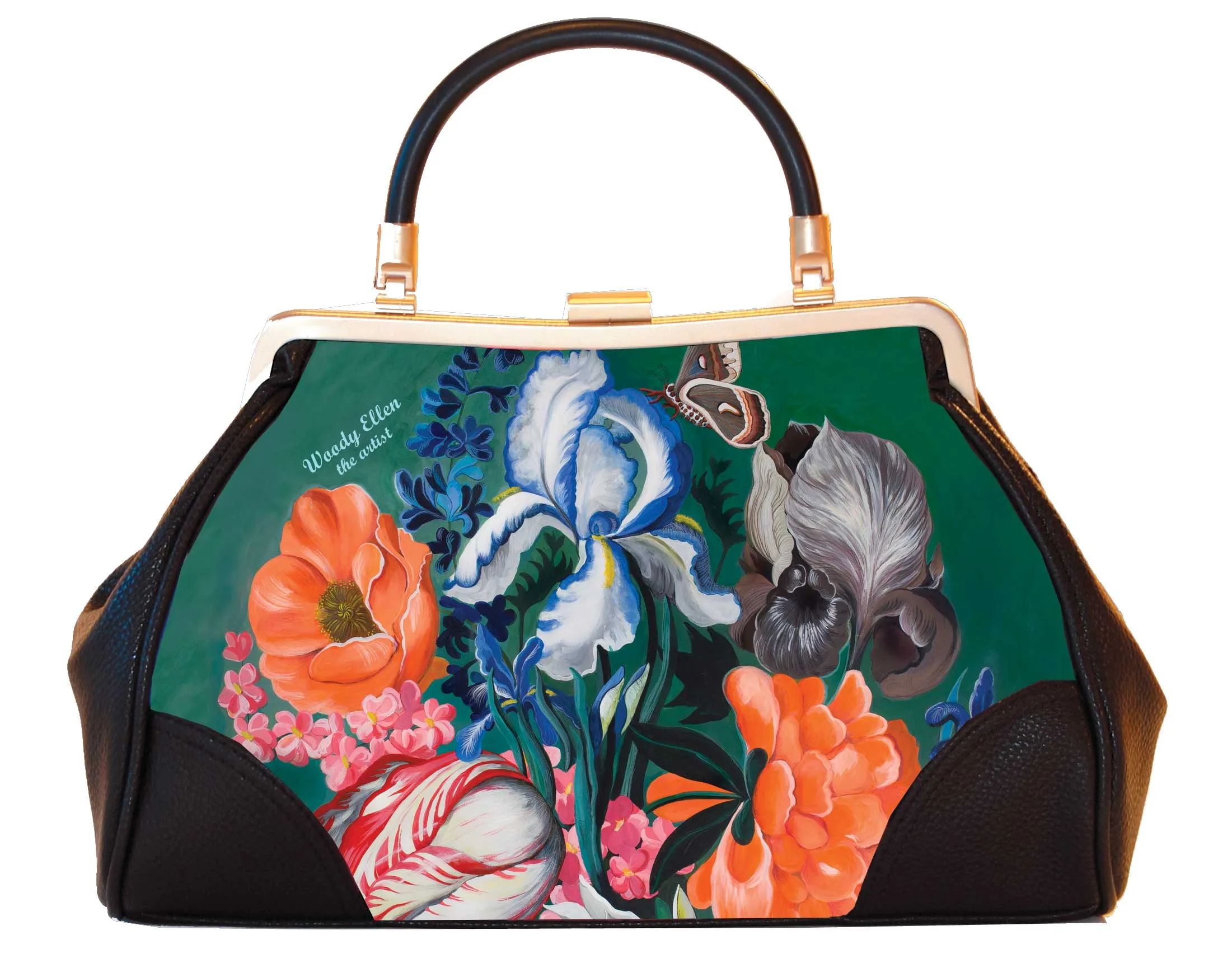 Retro handbag, vintage handbag, Forest