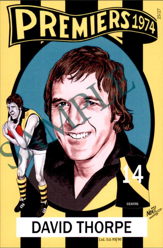 Richmond Tigers, 1973-1974 Back to Back Premiers Card Set by Noel