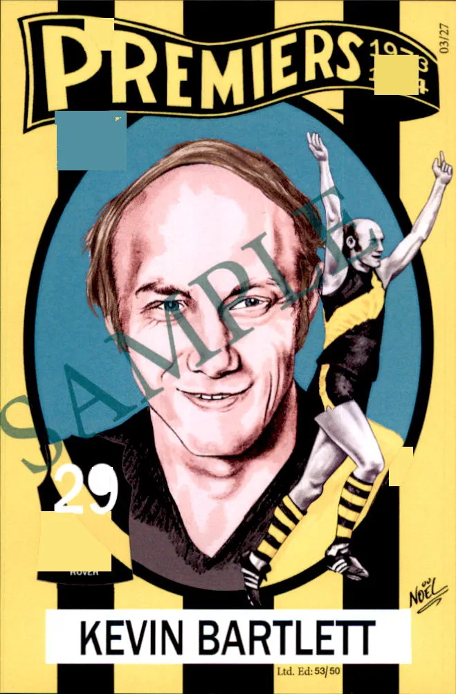 Richmond Tigers, 1973-1974 Back to Back Premiers Card Set by Noel