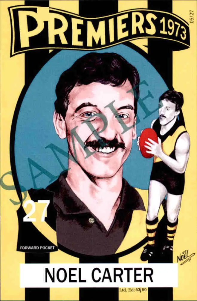 Richmond Tigers, 1973-1974 Back to Back Premiers Card Set by Noel