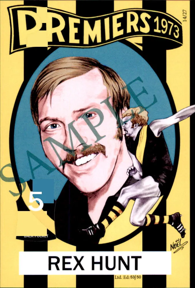 Richmond Tigers, 1973-1974 Back to Back Premiers Card Set by Noel
