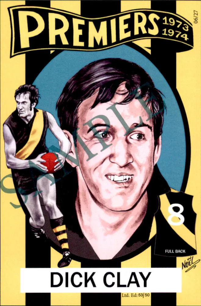 Richmond Tigers, 1973-1974 Back to Back Premiers Card Set by Noel
