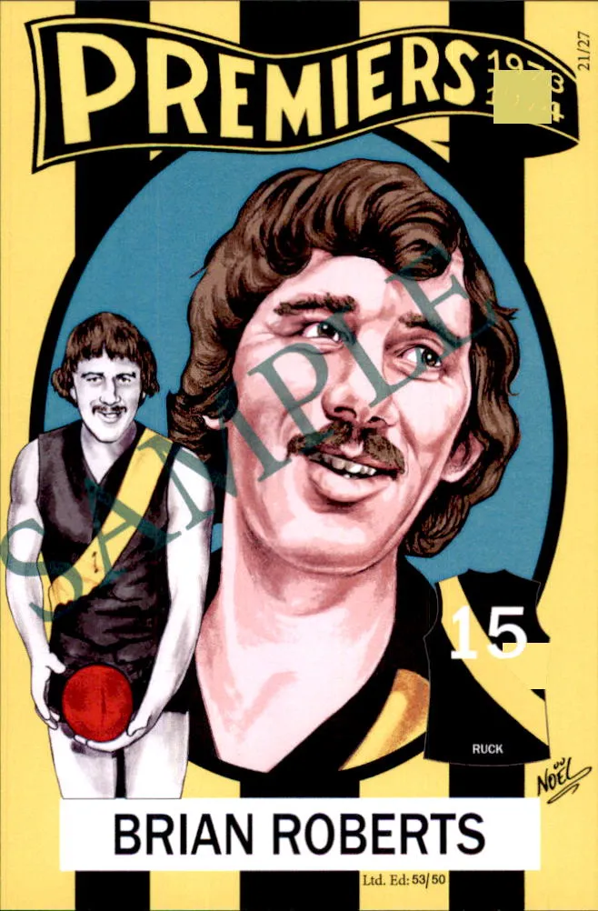Richmond Tigers, 1973-1974 Back to Back Premiers Card Set by Noel