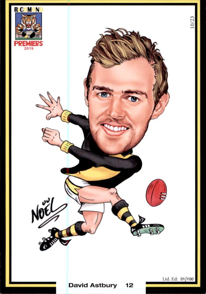 Richmond Tigers 2019 Premiers Card Set by Noel