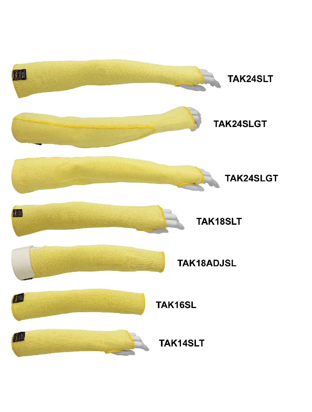 Samurai Glove® Heavyweight 18-Inch TuffKut® Cut Resistant Sleeve with Thumb Slot - TAK18SLT