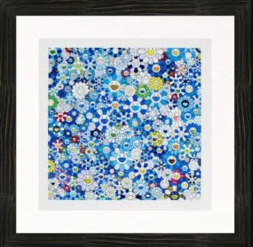 Shangri-La Blue Silkscreen Print by Takashi Murakami TM/KK