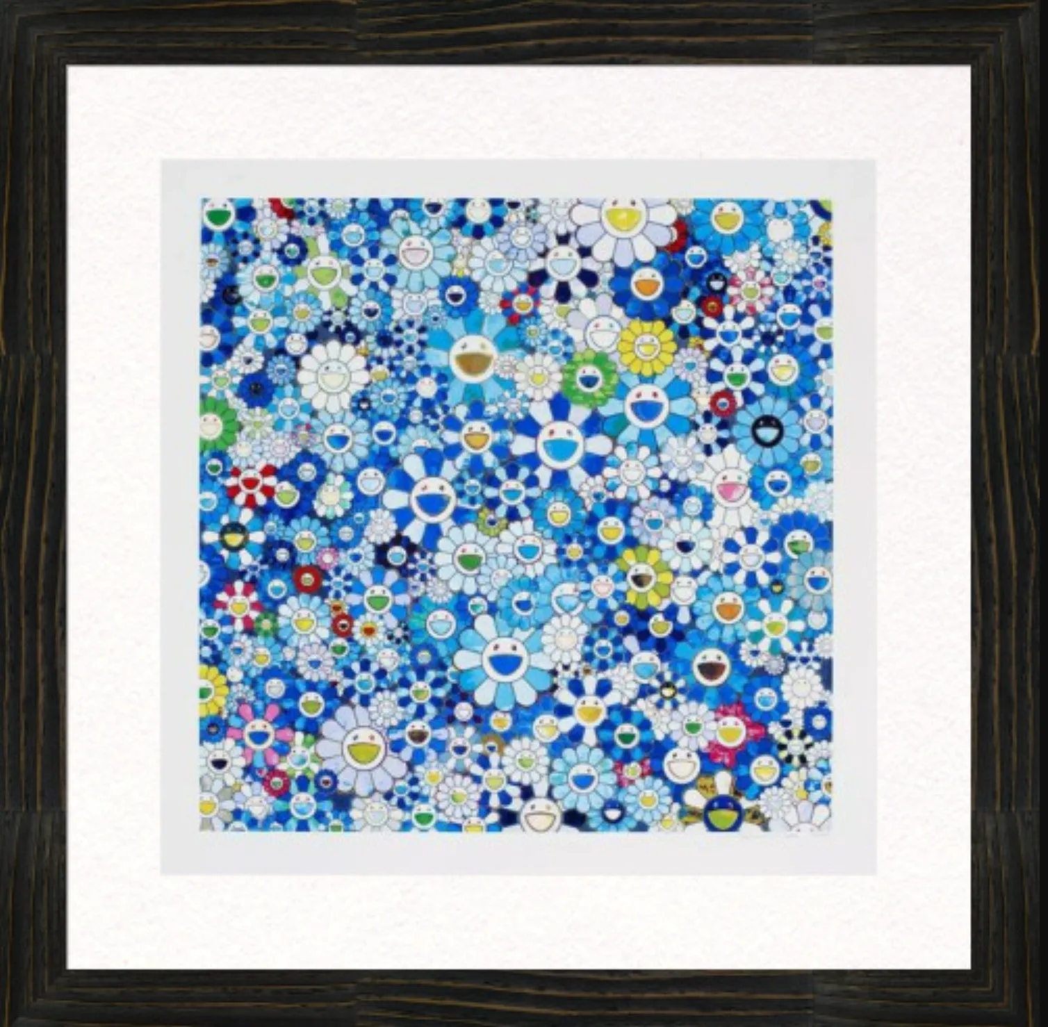 Shangri-La Blue Silkscreen Print by Takashi Murakami TM/KK