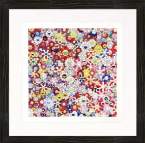 Shangri-La Pink Silkscreen Print by Takashi Murakami TM/KK