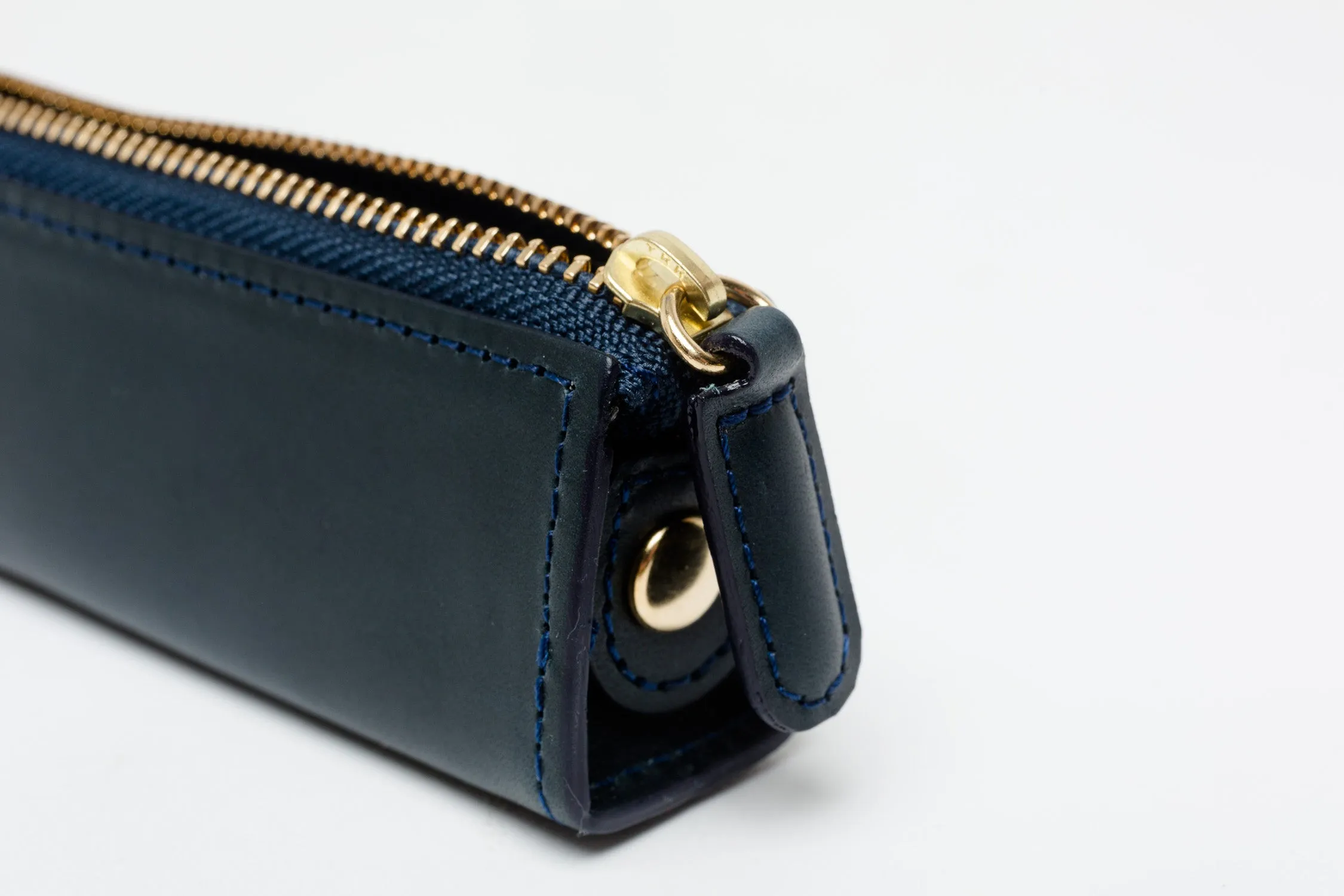 Slip-On Rio Zipper Pen Case Small - Navy