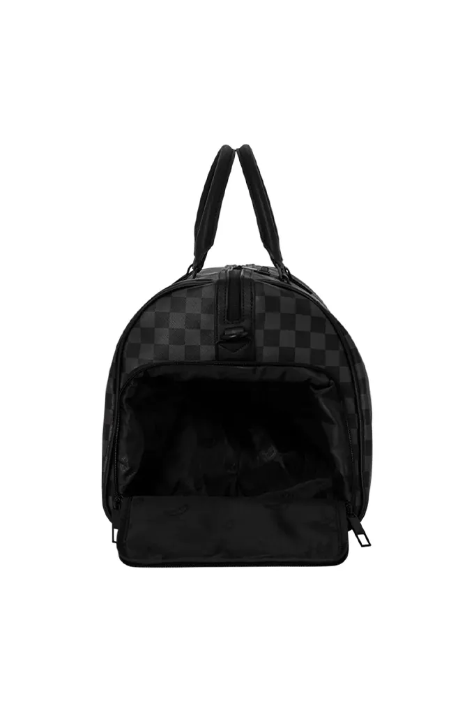 Sprayground Spray Spritz Grey Check Duffle Bag