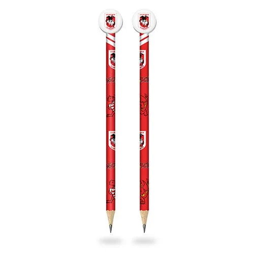 St George Illawarra Dragons Pencil With Eraser