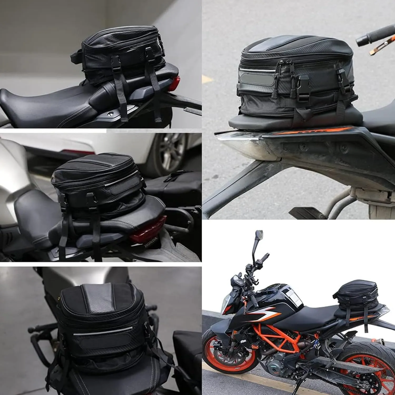 Tail Bag And Mounting For Dirt Bike
