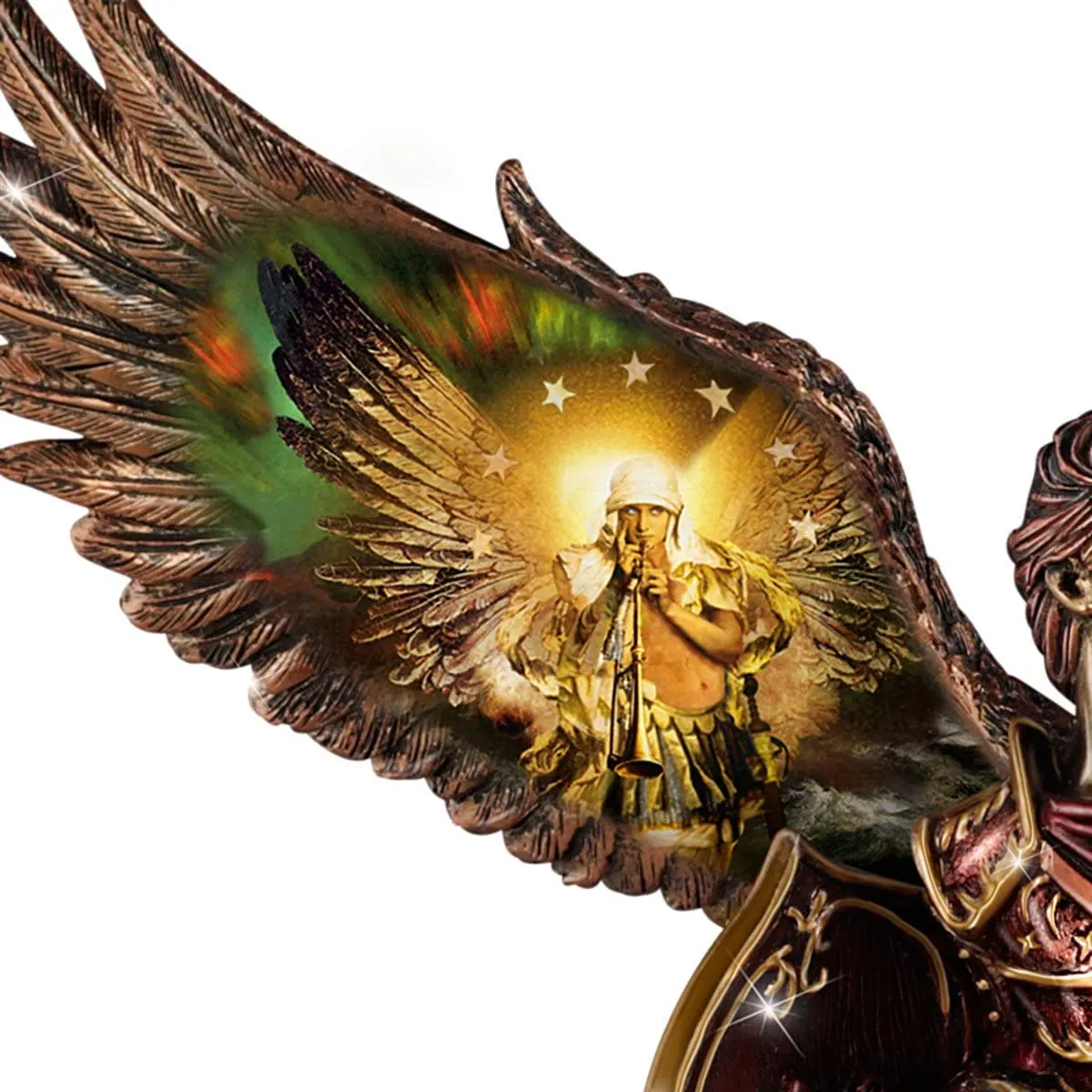 The Bradford Exchange Archangel Gabriel Sculpture with Howard David Johnson Artwork