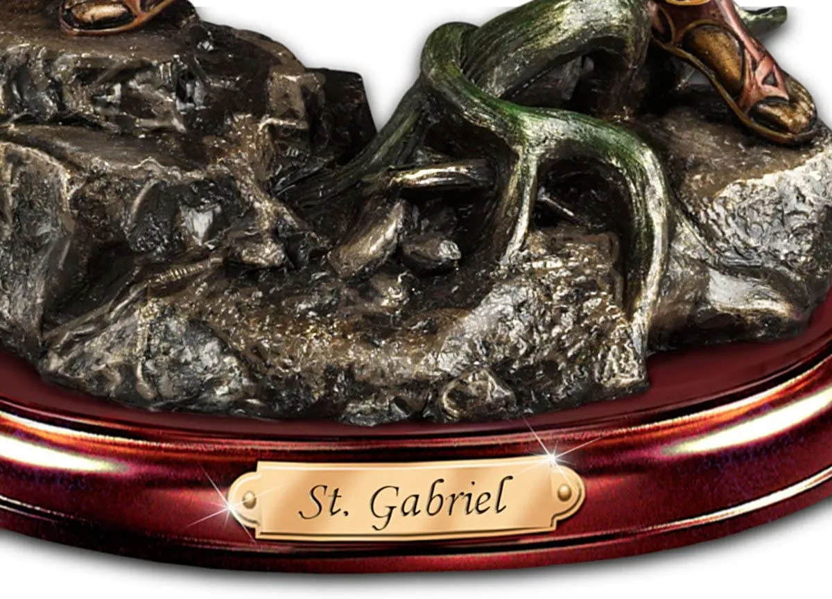 The Bradford Exchange Archangel Gabriel Sculpture with Howard David Johnson Artwork