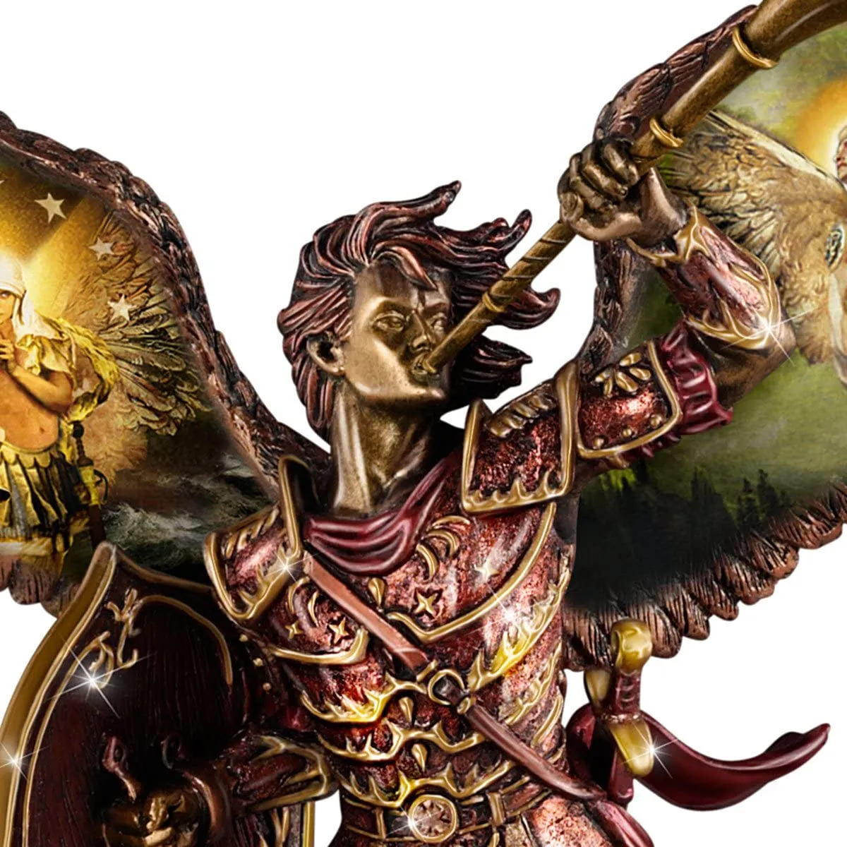 The Bradford Exchange Archangel Gabriel Sculpture with Howard David Johnson Artwork