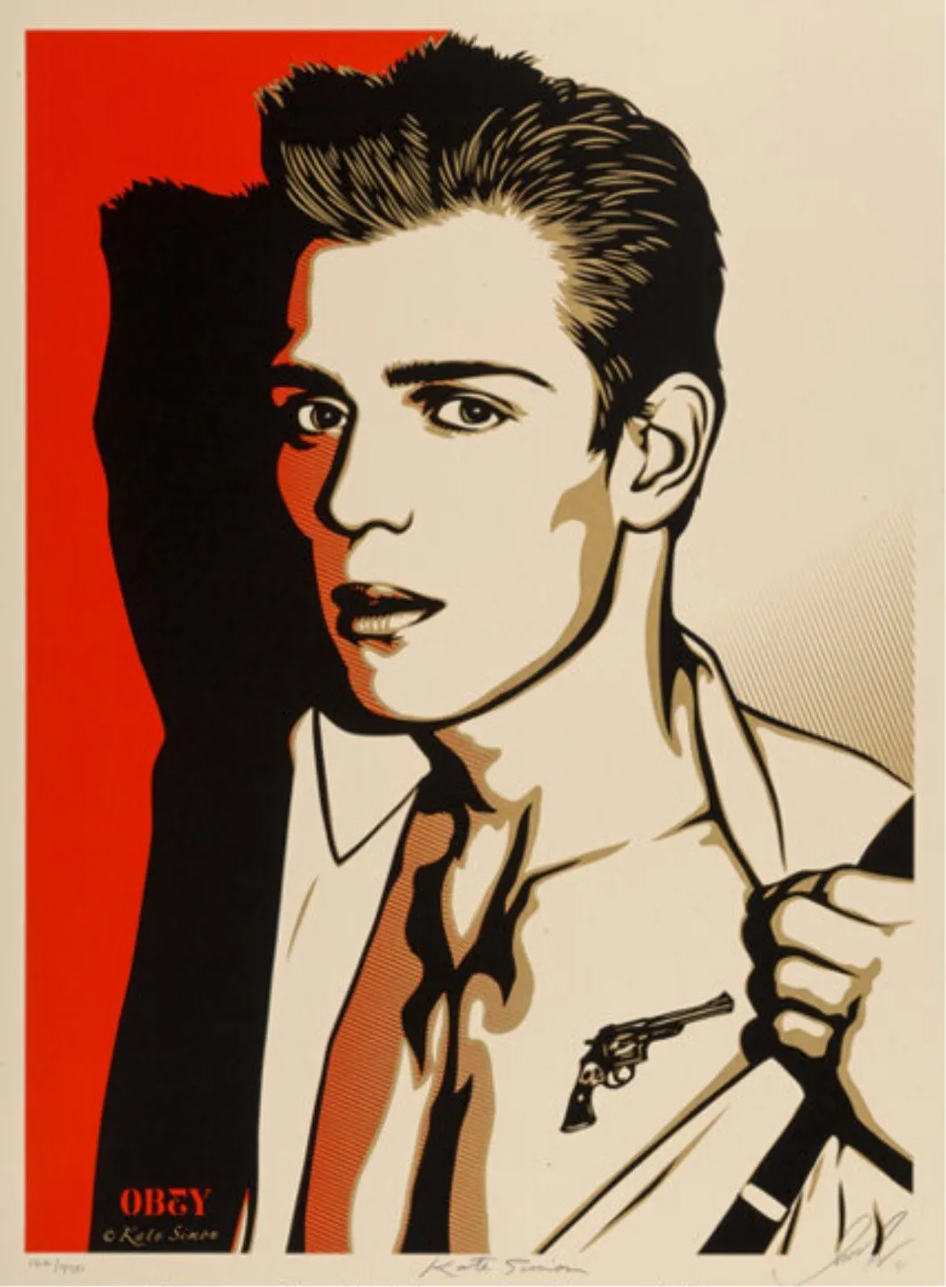 The Guns of Brixton- Paul Simonon Silkscreen Print by Shepard Fairey- OBEY