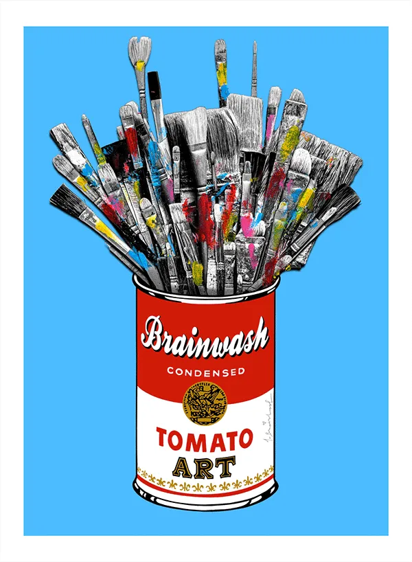 Tomato Pop Green HPM Acrylic Silkscreen Print by Mr Brainwash- Thierry Guetta